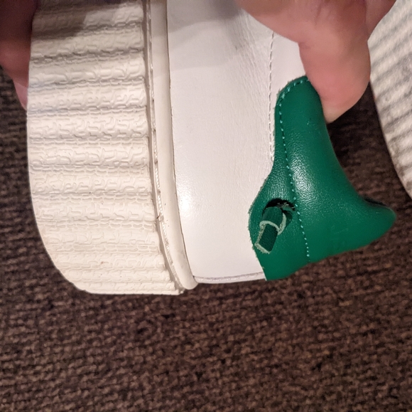 J/Slides NYC green and white platform sneakers - Picture 5 of 12